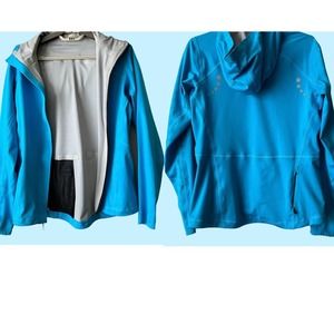 Mountain Hardwear Jacket Womens Size Small Blue Dry Q Hiking‎ Nylon Lightweight
